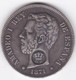 Tres Belle Copie 1200 Reis Contremarque GP Sur 5 Pesetas 1871  Amadeo I , Non Magnétique. - Açores