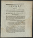 Décret De La Convention Nationale Du 26/4/1793 Déclarant La VILLE D'ORLEANS EN ETAT DE REBELLION (voir Description) - Décrets & Lois