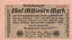 GERMANY-5000000 MARK 1923  P-105/2  CIRC.  UNIFACE - 5 Millionen Mark