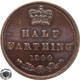 LaZooRo: Great Britain 1/2 Farthing 1844 XF / UNC - A. 1/4 - 1/3 - 1/2 Farthing