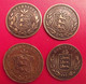 Lot De 4 Pièces De Guernesey. 8 Doubles De 1834, 1864, 1911, 1920 - Guernesey