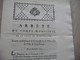 Montpellier Révolution 10/09/1791 Arrêté Du Corps Municipal établissement Commissaires De Police Dans Les Faubourgs - Gesetze & Erlasse