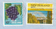 Neuseeland 1983/1985 Aerogramme, 40c Alexandra Bridge Scott 825 SG 1367 Yv 898, Grapes Michel Nr. 884 Scott 761, 2 Scans - Briefe U. Dokumente