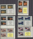 Russia, USSR 30.03.1974  CORNER BLOCKS OF 4 BOTTOM VIGNETTE Mi # 4219-24 Ivan Aivazovsky Paintings MNH OG - Neufs