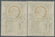 Vatikan: 1953, 5 L Slate-green/black Definitive "popes", Horizontal Pair, Left Stamp Imperforated At - Ongebruikt