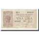 Billet, Italie, 1 Lira, 1944, 1944-11-23, KM:29a, TB+ - Regno D'Italia – 1 Lire
