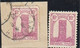 Maroc. Protectorat. Timbre Sur Carton. Yvert Et Tellier N° 204. 1943. Tour Hassan. Variété. Fond Blanc Sans Rayures. - Oddities On Stamps