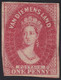 TASMANIA VDL 1d Imperf QV Chalon SG.29var Paperfold Mint No Gum Cat £375 As Mint. - Mint Stamps