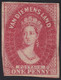 TASMANIA VDL 1d Imperf QV Chalon SG.29var Paperfold Mint No Gum Cat £375 As Mint. - Ungebraucht