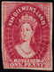 TASMANIA VDL 1d Imperf QV Chalon SG.29var Paperfold Mint No Gum Cat £375 As Mint. - Nuevos