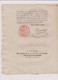 Rare Loi  1792 Numismatique Sur   Assignats 50 Sous  Avec Cachet Rouge Royal  N° 2314 Assignat - Historical Documents