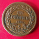 Monaco. Honoré V. Un Décime 1838 C M. Diam. 33 Mm - Charles III.