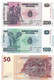 ETATS D'AFRIQUE CENTRALE - R.D.C. 2007 Lot De 3 Billets  50-100-200 Franc - P.97a,P.98a,P.99a.2  Neuf UNC - Centraal-Afrikaanse Staten