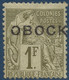 Colonies OBOCK N°20* 1fr Olive Neuf Tres Frais & Signé Calves - Unused Stamps