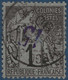 Colonies Diego Suarez N°1a Surcharge Renversée Oblitéré Dateur Diego En Noir Signé Calves RR - Used Stamps