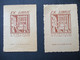 Lot Van 2 Stuks  EX  LIBRIS   Membre  De  La GUILDE  Du  LIVRE - Exlibris