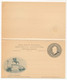 ARGENTINE - Entier Postal - Carte Double Avec Réponse Payée - 6 Centavos (MUESTRA) - Estatua De San Martin - Postwaardestukken