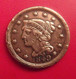 USA. United States Of America. One Cent 1849. Braided Hair - Lotti