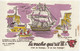 Delcampe - LOT 10  BUVARDS BLOTTING PAPER FROMAGE LA VACHE QUI RIT SÉRIE COMPLÈTE LA NAVIGATION 1/10 BATEAU VOILIER GALÈRE - Produits Laitiers