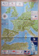 AIR FRANCE Carte Itinéraires Dunlop - Europe Afrique Du Nord - 1954 édition N° 13 - Pubblicità