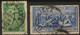 Greece 1906 Piraeus Postmarks, Peiraieus ΠΕΙΡΑΙΕΥΣ, 5L & 25L, Michel 147,150 / Scott 187,190. - Usados