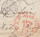 COVER. 13 APR 1857. W.A. KRIMILLY NEW-YORK TO PARIS. RED CIRCULAR PAID. FRANCE ENTREE ETAT-UNIS SERV. BR.A.C.  M - …-1845 Vorphilatelie