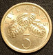 SINGAPOUR - SINGAPORE - 5 CENTS 1989 - KM 50 - ( Blason Haut ) - Singapore