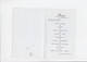 Menu - Feestmaal Huwelijk / Mariage - Jeanne Knaepen / Leopold Cleeren - Rapertingen - 1956 - Menu