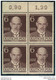 6 Pfg. Männer Postfrischer Viererblock Vom Oberrand (Mi-Nr. 93) - Unused Stamps