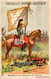 Chromo Ch. Guérin-Boutron Illustrateur Valiquet Flag Drapeau Etendard Des Dragons Du Rhône Louis XVIII Military N°68 - Guerin Boutron