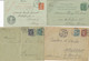 Collection De 8 ENTIERS CP ENVELOPPES DESTINATION ETRANGER - SAGE SEMEUSE - Lots Et Collections : Entiers Et PAP