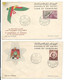 4 FDC - Années 53/57 - Cartas & Documentos