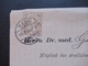 Schweiz 1896 Nr. 50 EF Drucksache Einladung Zur LI. Versammlung Des ärztlichen Centralvereins Im Bernoullianum In Basel - Storia Postale