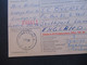 Delcampe - Schweden 1970 / 74 Paketkarten 7 Stück Davon 2x Nach England Violetter Stempel Hämtas Pä Postanstalten Kristallvägen 1 - Storia Postale