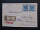 Österreich 1921 Wappenzeichnung Nr. 315 MeF Bogenrand!! Einschreiben Reko Express Wien 65 - Starnberg Bei München - Storia Postale