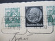 Delcampe - Österreich Ostmark MiF DR U. Österreich Marken Stempel Ra2 Unzmarkt 12.5.1938 Echtfoto AK Leoben Grand Hotel Speisesaal - Hotels & Gaststätten