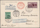 Delcampe - Liechtenstein: 1918/1980, Sehr Umfangreicher Posten Mit Bedarfsbriefen, Sammlerbriefen, Ganzsachen G - Verzamelingen