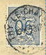 858 Op Postkaart Met Firma-perforatie (Perfin / Perfore) " S.E." - 1951-..