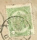 56 Op Kaart Stempel ANVERS, Met Firmaperforatie (perfin) " B.N. " - 1863-09