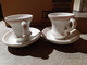 Ancien Lot 2  Tasses Anciennes  Brulot Bistrot Tasse  Porcelaine De Paris - Cups