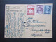 1946 Landschaften MiF Zensurstempel Military Censorship Civil Mails Tagesstempel Uttendorf Nach Reichenhall - Storia Postale