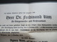 Delcampe - Österreich 1935 Bregenz Todesanzeige Vom Altbürgermeister Von Bregenz (1906 -1929) Ferdinand Kinz Nach Tutzing Gesendet - Cartas & Documentos