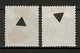 LOT De TIMBRES Au TYPE SAGE N° 67 + 69  Avec PERFORATION EN FORME DE TRIANGLE CAD GRENOBLE - 1876-1878 Sage (Type I)