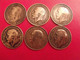 Grande-Bretagne. Lot De 6 Pièces De 1 One Penny 1912 1913, 1917, 1918. Georges V - Otros & Sin Clasificación