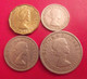Grande-Bretagne. Lot De 4 Pièces : 3, 6 Pence. 1, 2 Shilling. 1956/1965 - Other & Unclassified