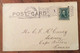 USA - FIRST  PRESBYTERIAN CHURCH  OAK PARK  - VINTAGE POST CARD NOV 5 1907 - Fall River