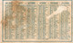 CHROMO  MINI CALENDRIER 1893 - Petit Format : ...-1900