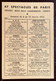 SPECTACLES DE PARIS  47 - Semaine Du 6 Au 12 Janvier 1954 - Publicité Scheppes - Théâtres Parisiens - TTBE - Programs