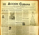 BP-320 CUBA  ANTICOMMUNIST NEWSPAPER ACCION CUBANA ESPAÑA PRINTING 10/MAY/1962. - [4] Themes