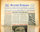 BP-324 CUBA ESPAÑA ANTICOMMUNIST NEWSPAPER ACCION CUBANA ESPAÑA PRINTING 5/NOV/1960. - [4] Tematica